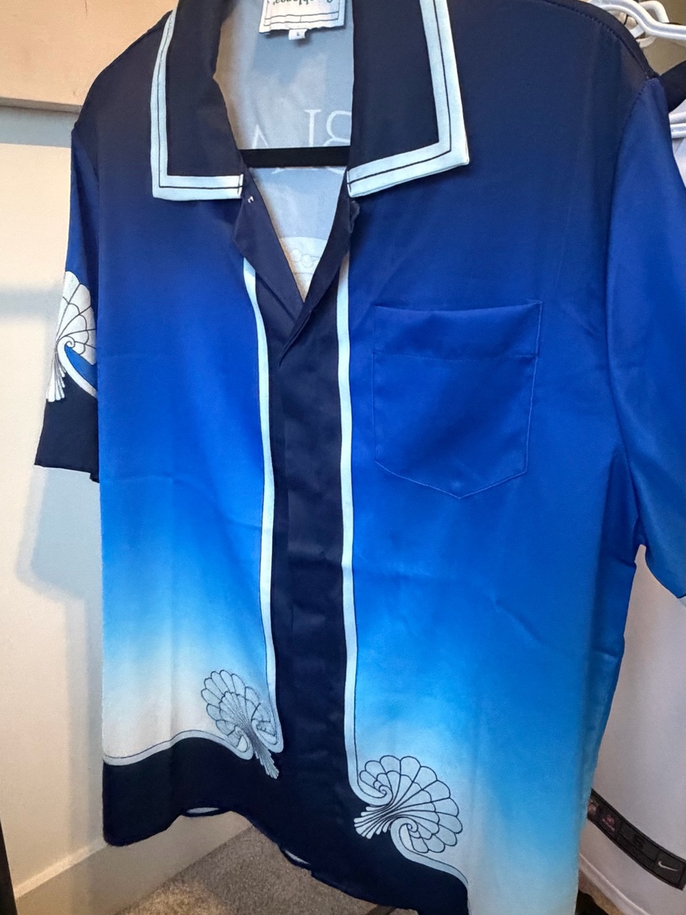 Casablanca Ombre Short Sleeve Men's Shirt